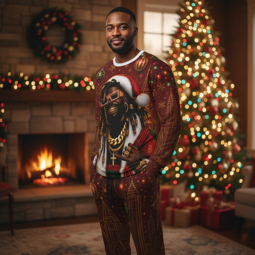 YBP Sanna From Allanna Men’s Holiday Pajama Set