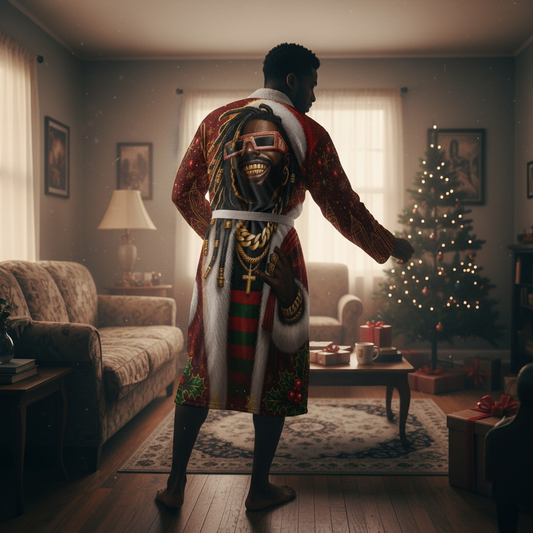 YBP Sanna From Allanna Men’s Fur-Lined Holiday Robe