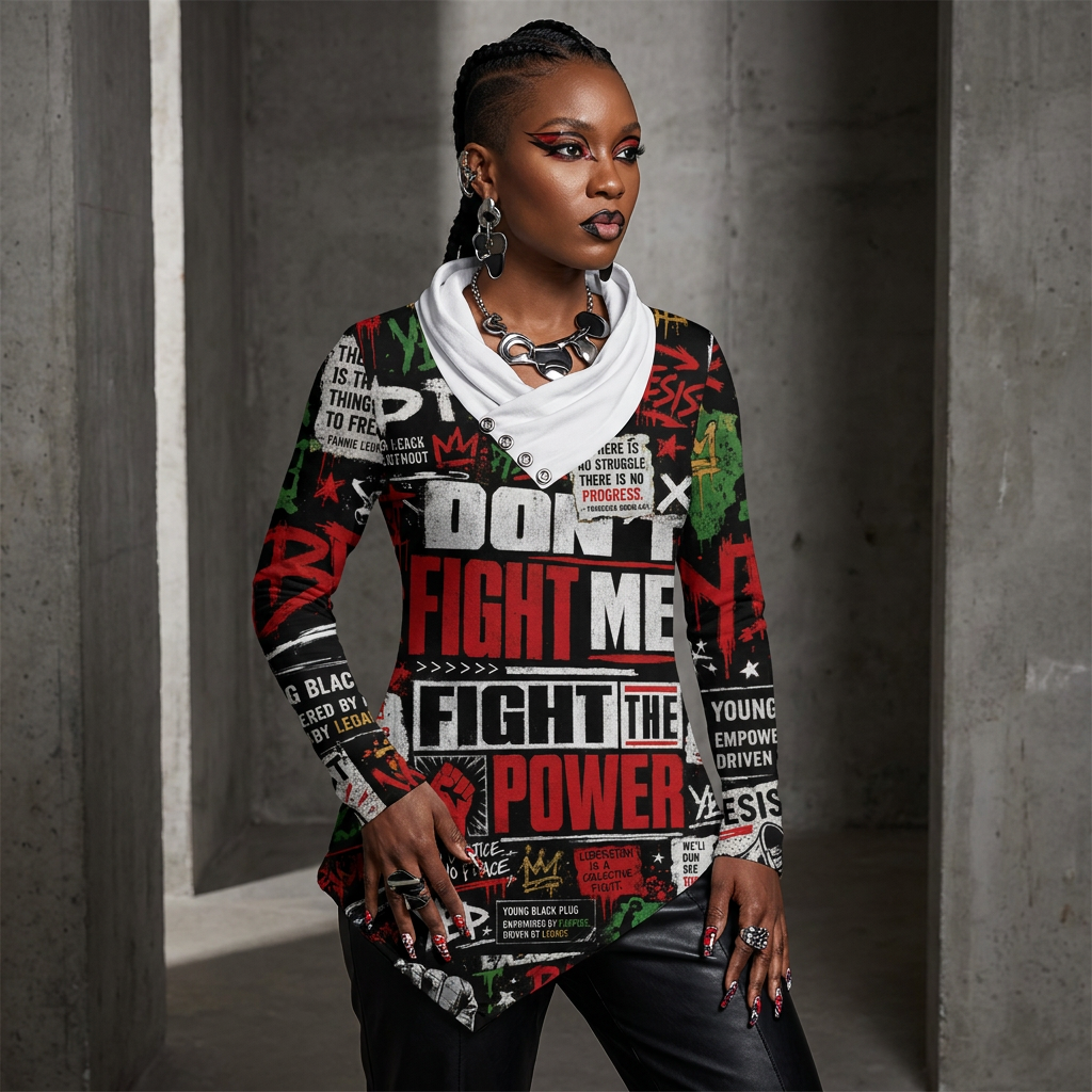 YBP Fight the Power Asymmetric Hoodie