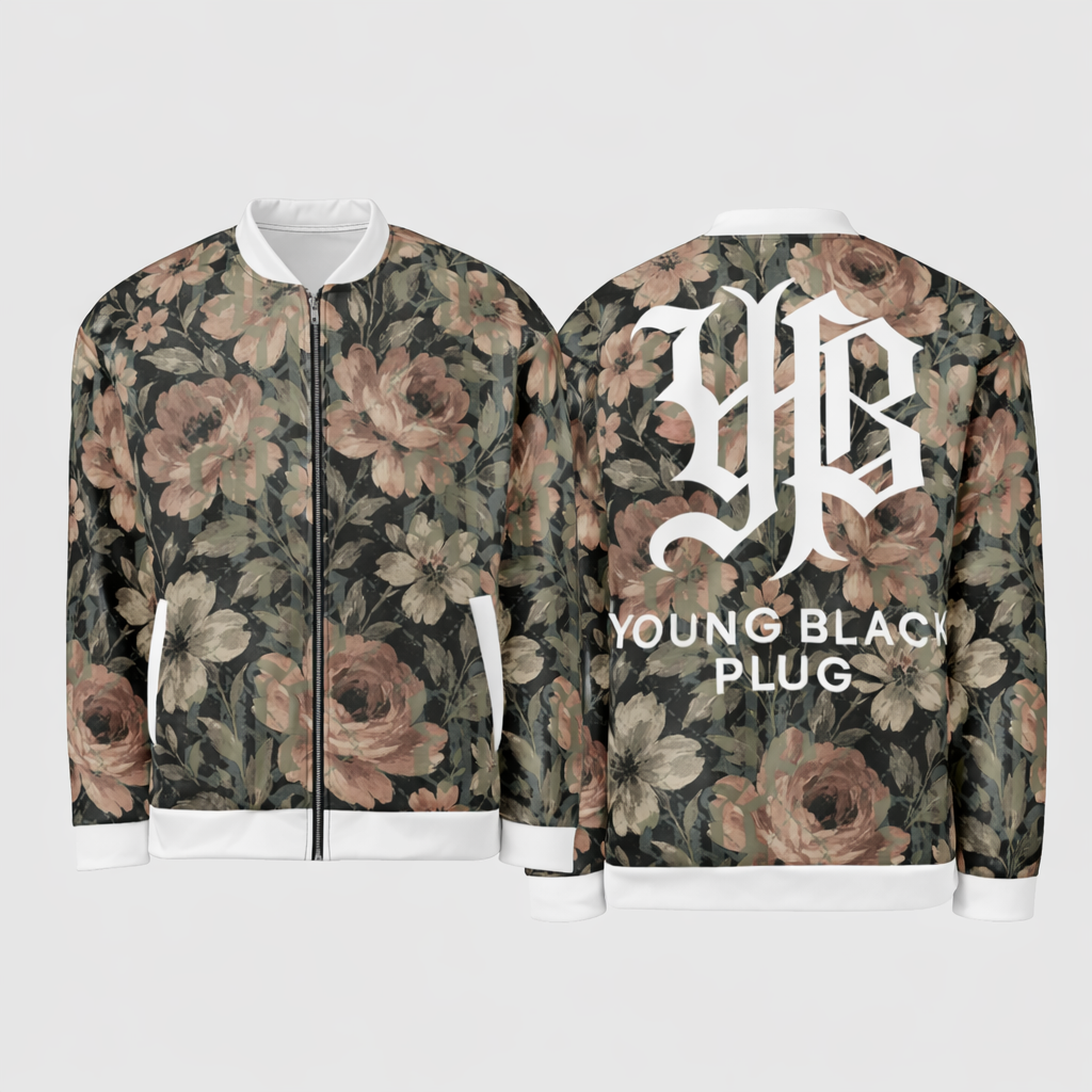 midnight bloom bomber jacket streetwear
luxury streetwear bomber jacket YBP
black floral bomber jacket streetwear