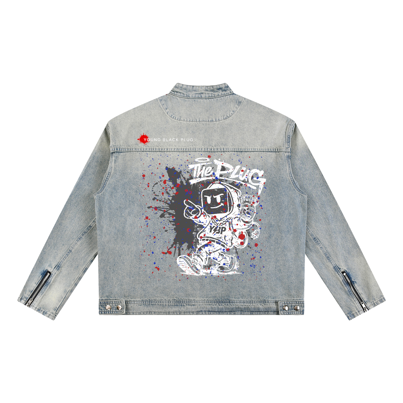 plug walk denim jacket streetwear
ybp streetwear denim jacket graphic
urban streetwear denim jacket YBP