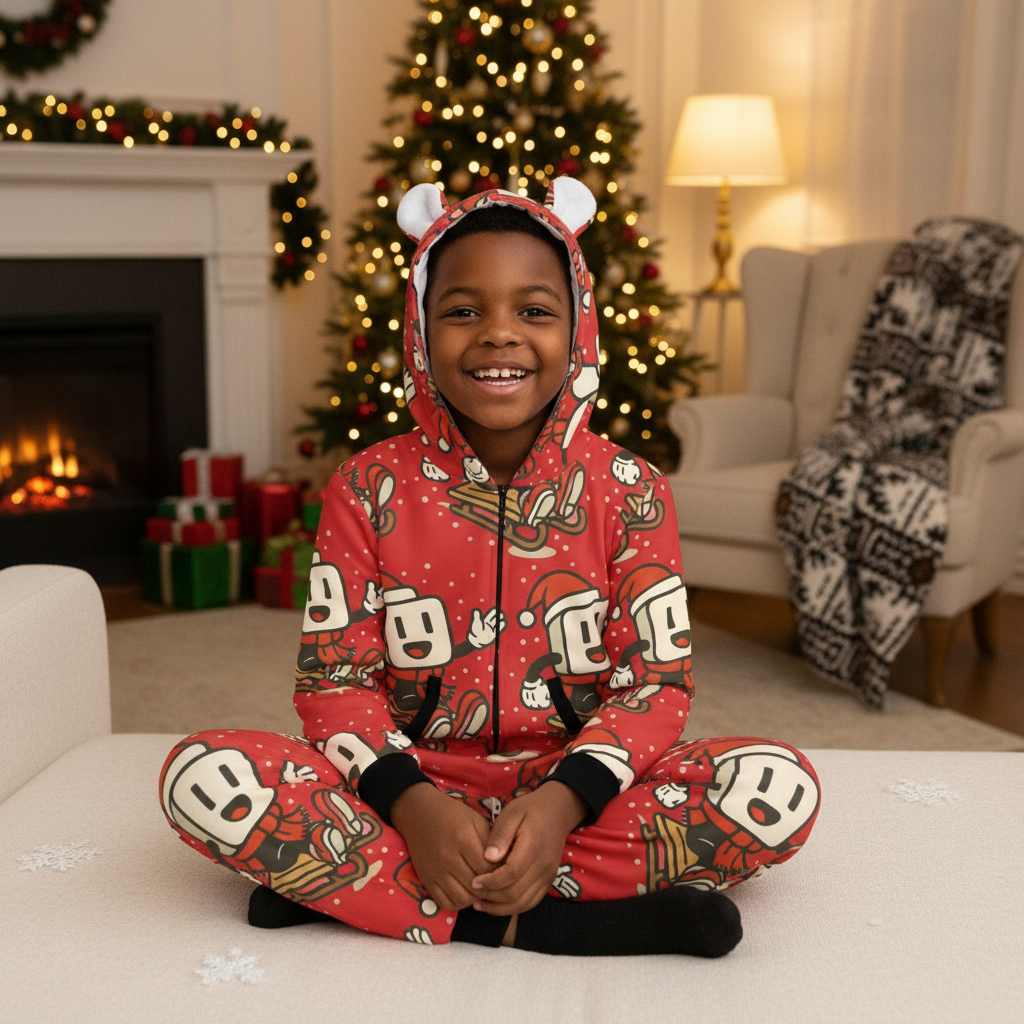 YBP Family Christmas "Hoodsie" Pajamas