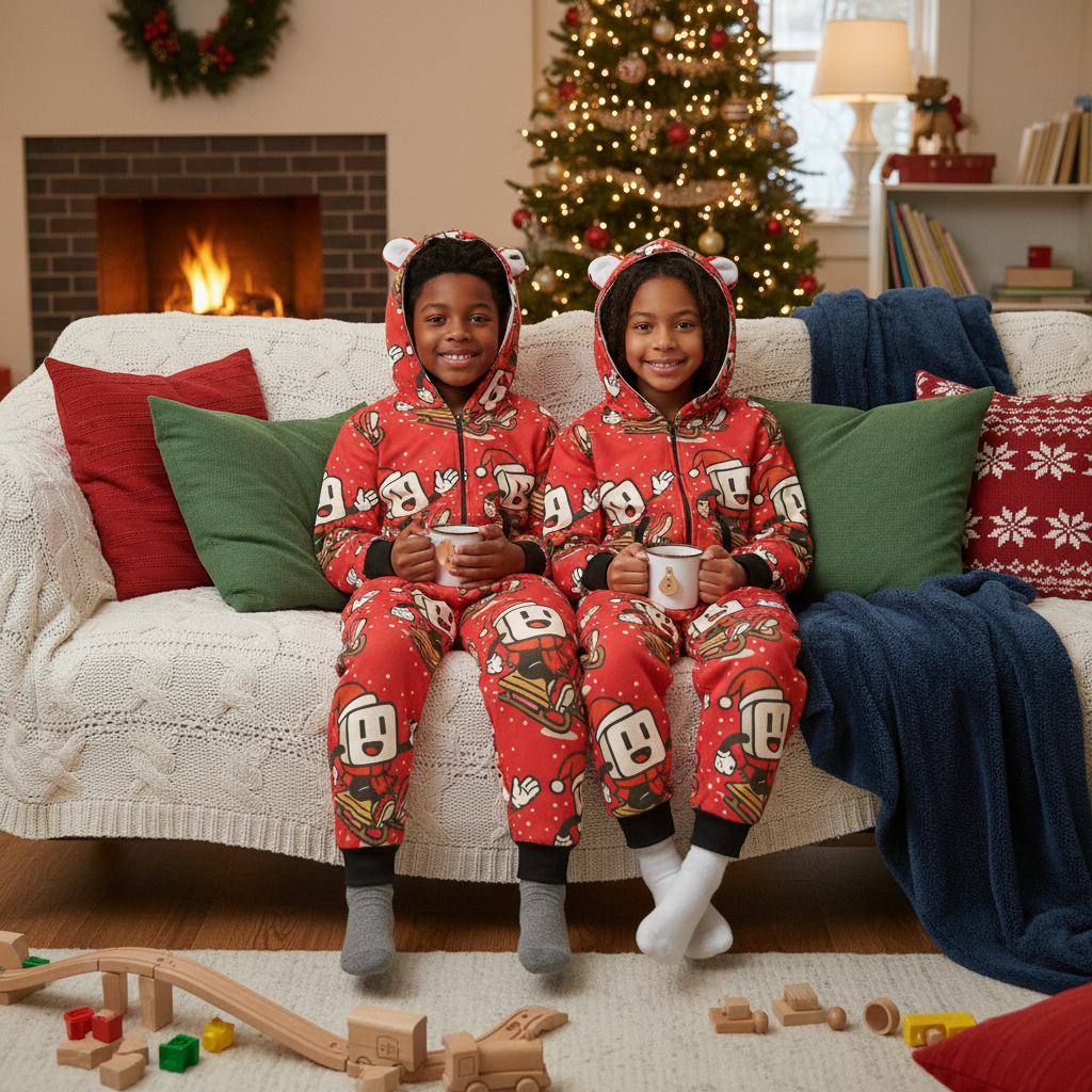 YBP Family Christmas "Hoodsie" Pajamas