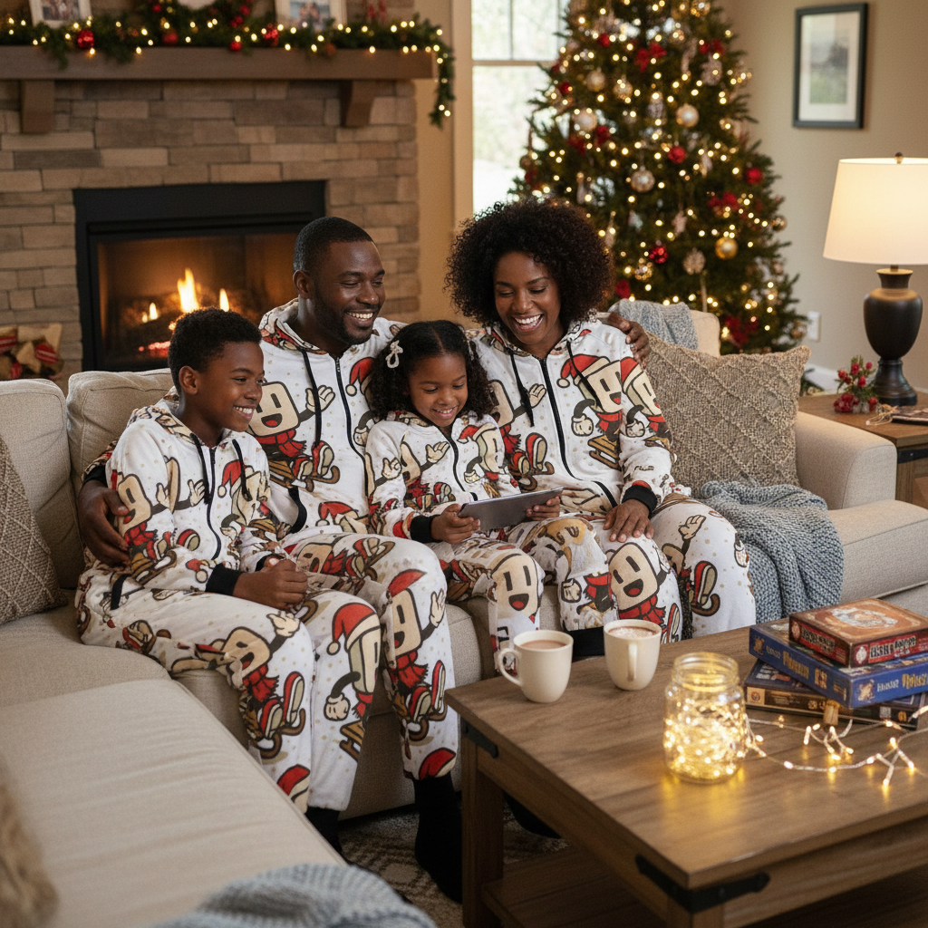 YBP Family Christmas "Hoodsie" Pajamas