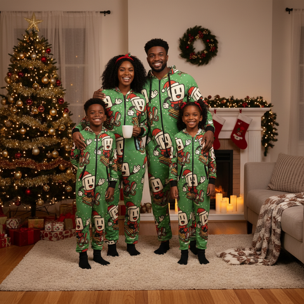 YBP Family Christmas "Hoodsie" Pajamas