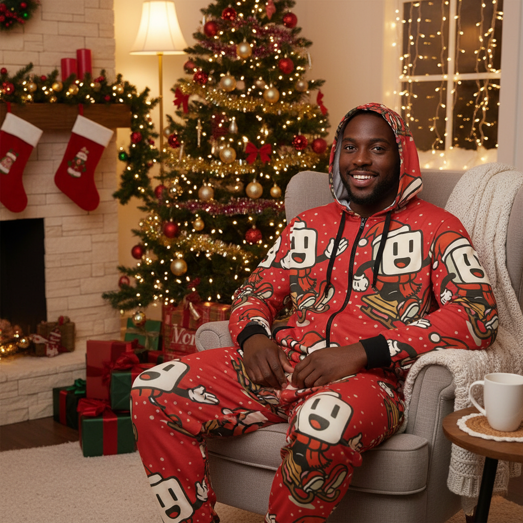 YBP Family Christmas "Hoodsie" Pajamas