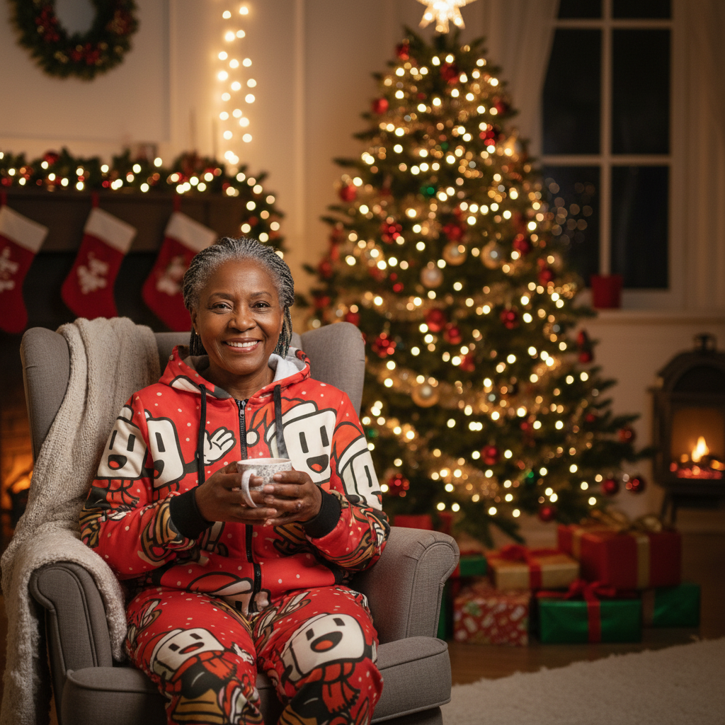 YBP Family Christmas "Hoodsie" Pajamas