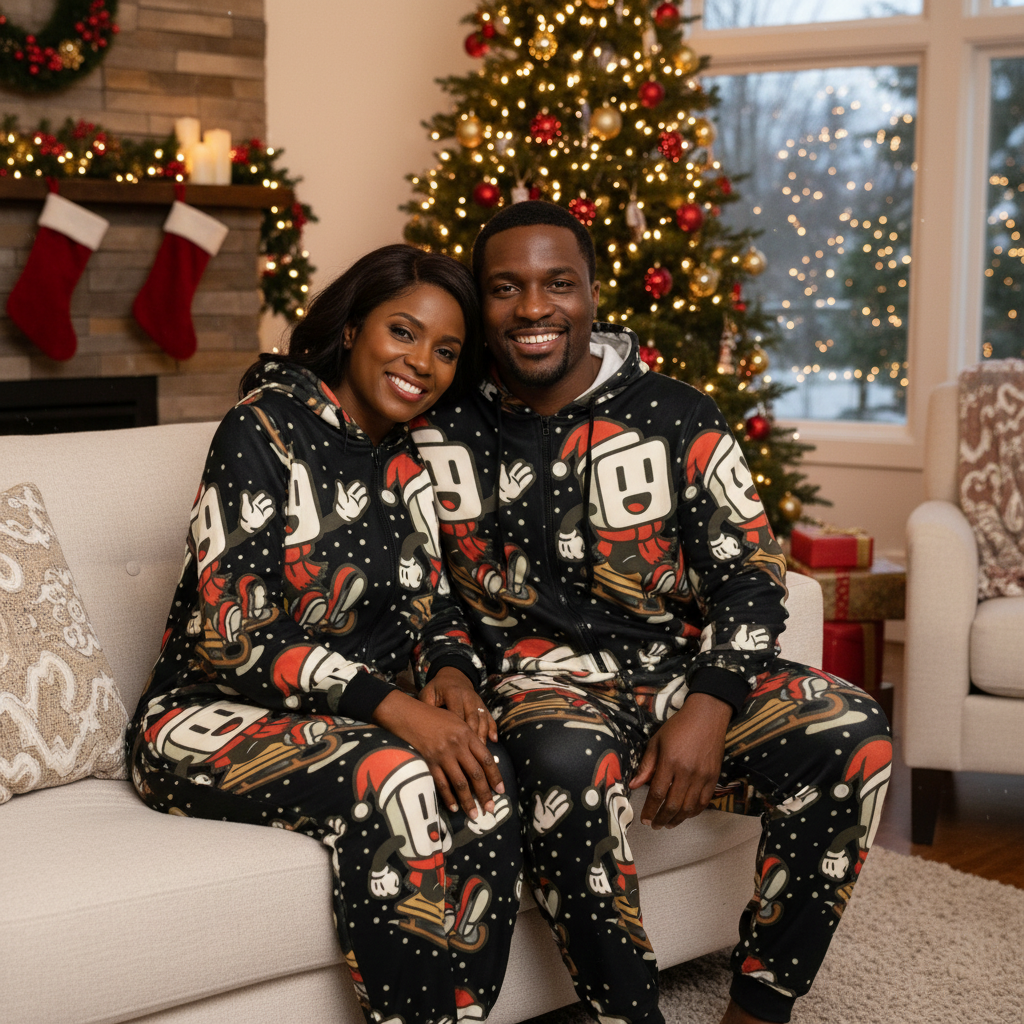 YBP Family Christmas "Hoodsie" Pajamas
