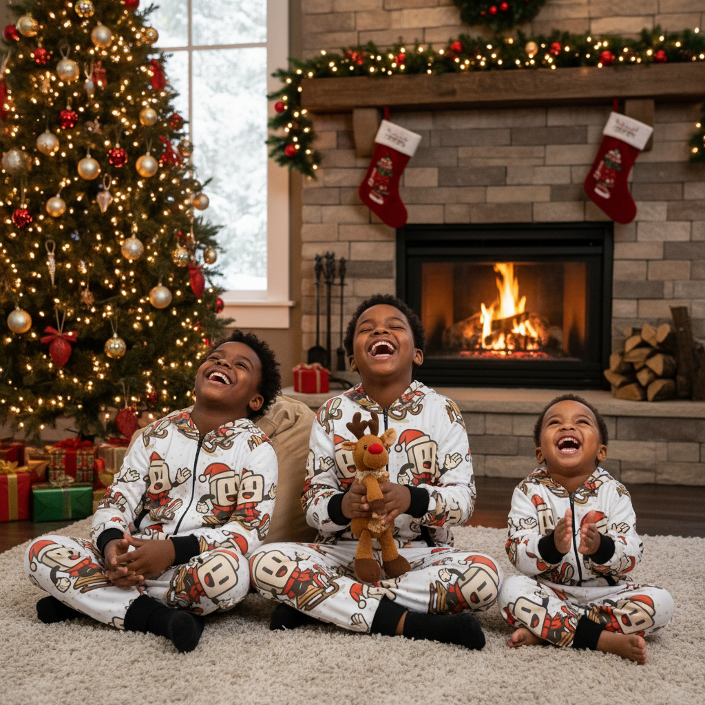 YBP Family Christmas "Hoodsie" Pajamas
