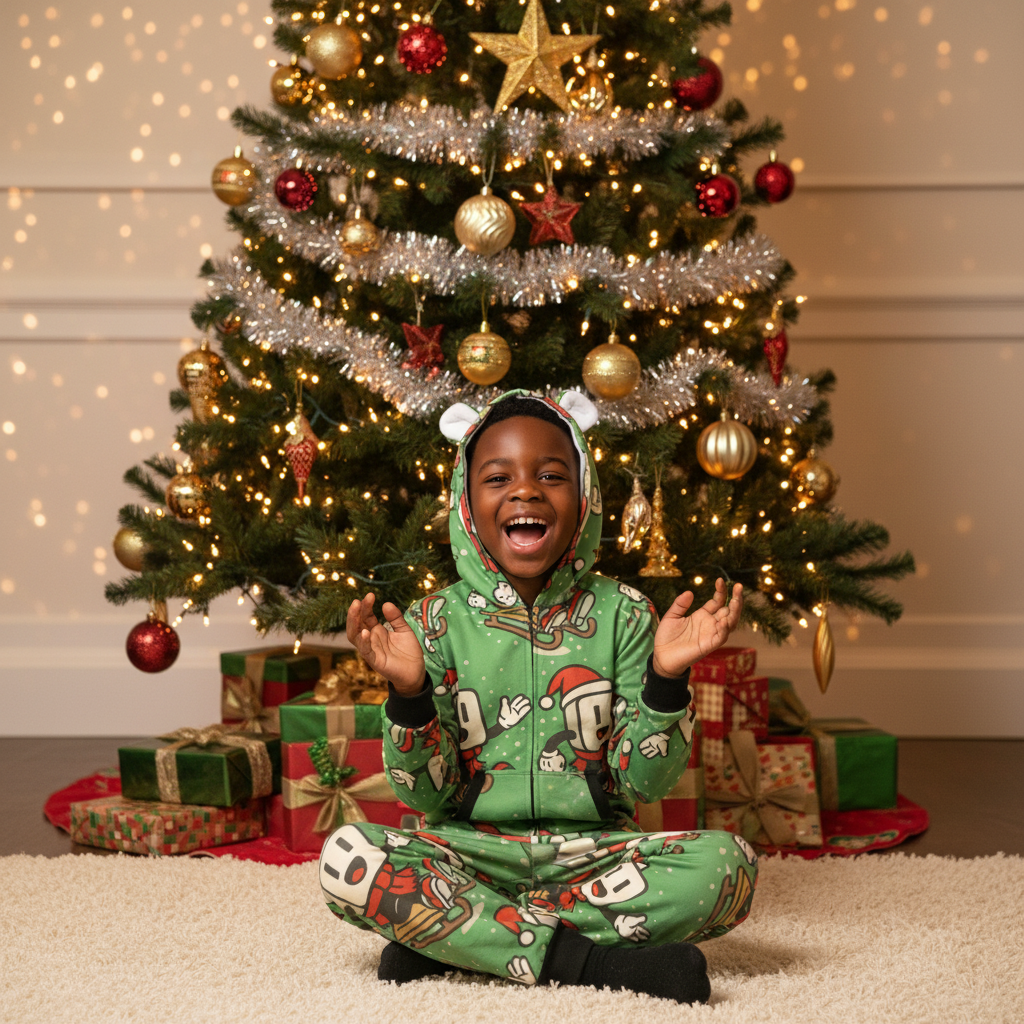 YBP Family Christmas "Hoodsie" Pajamas
