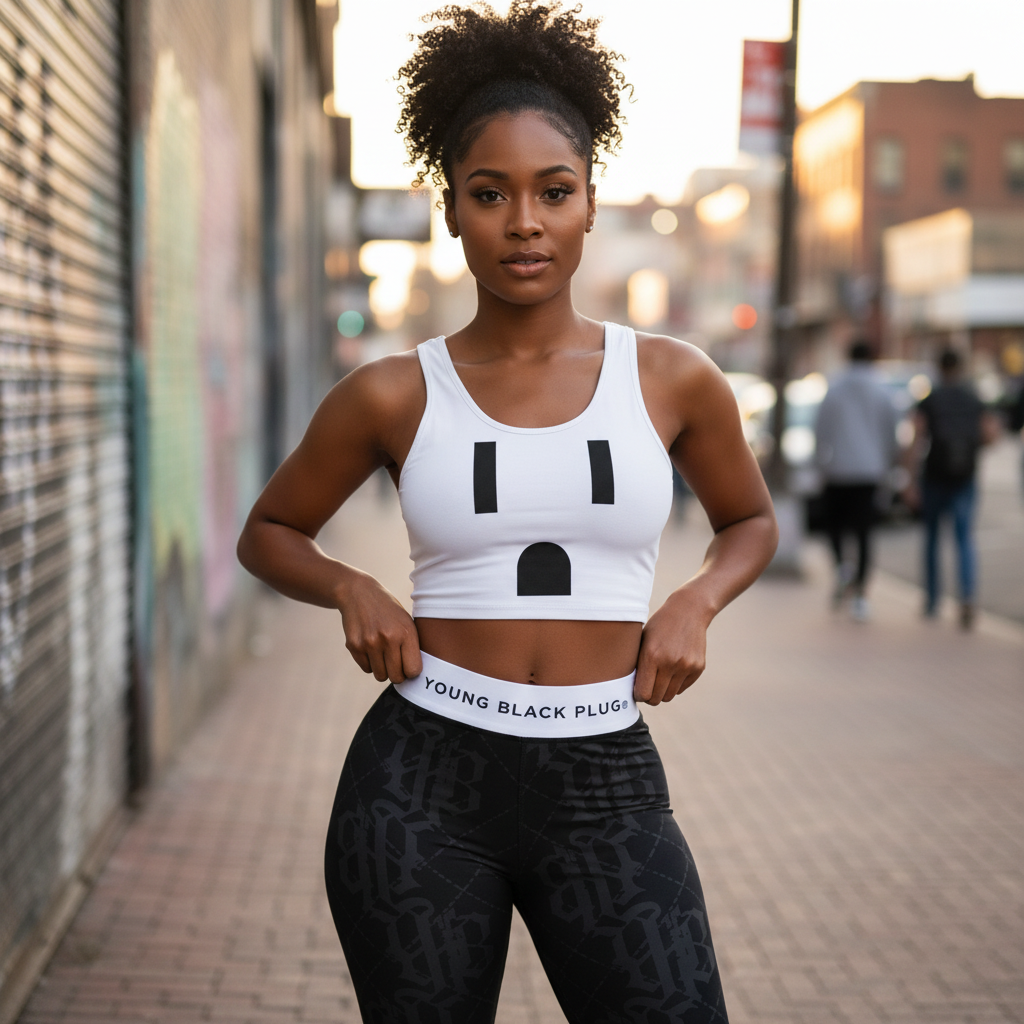 YBP Ladies “The Plug” Crop Top