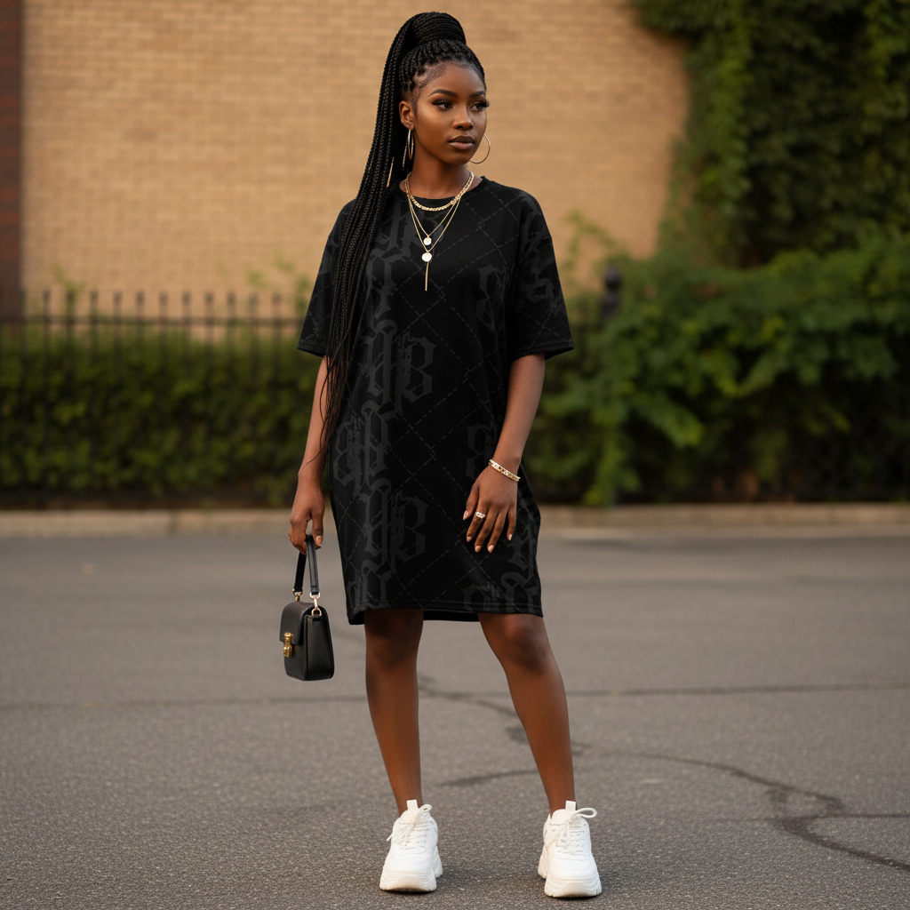 YBP Argyle “BFT” Dress