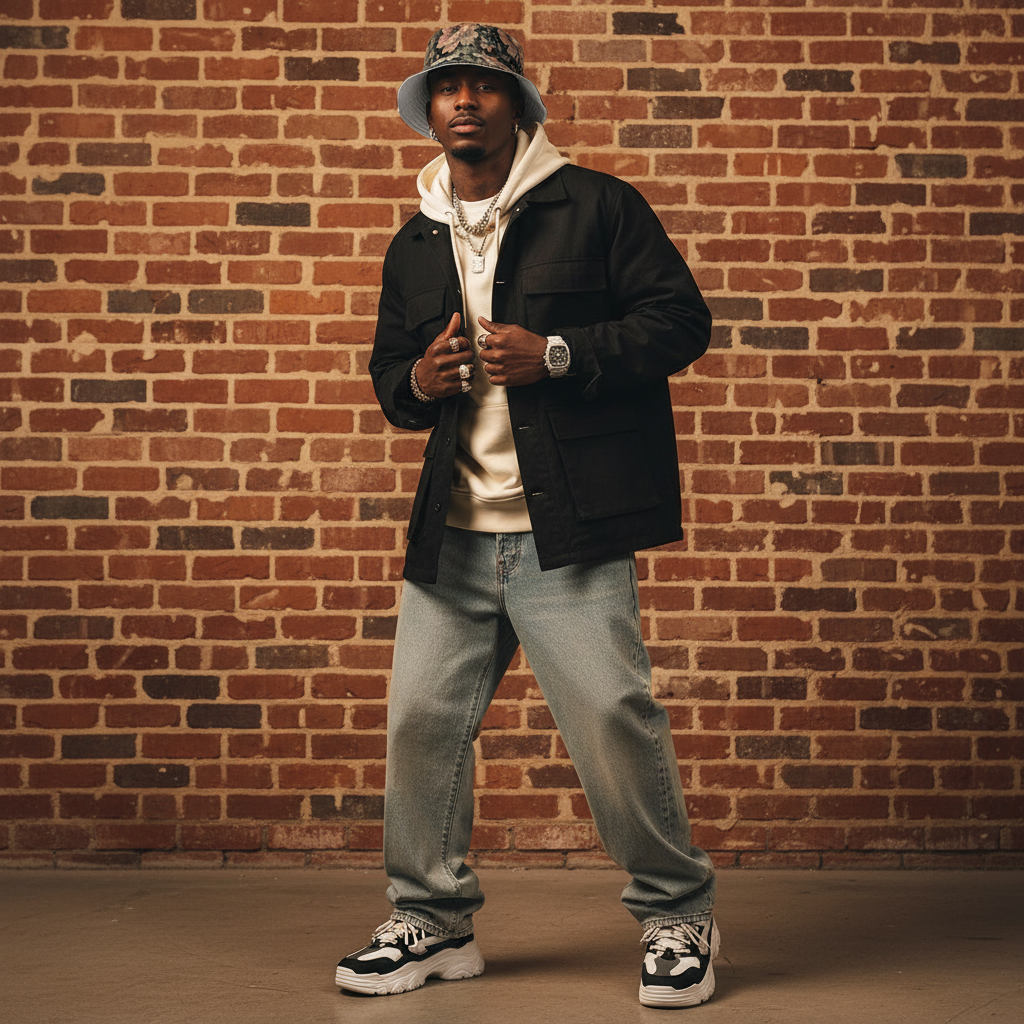 YBP "Midnight Bloom" Bucket Hat