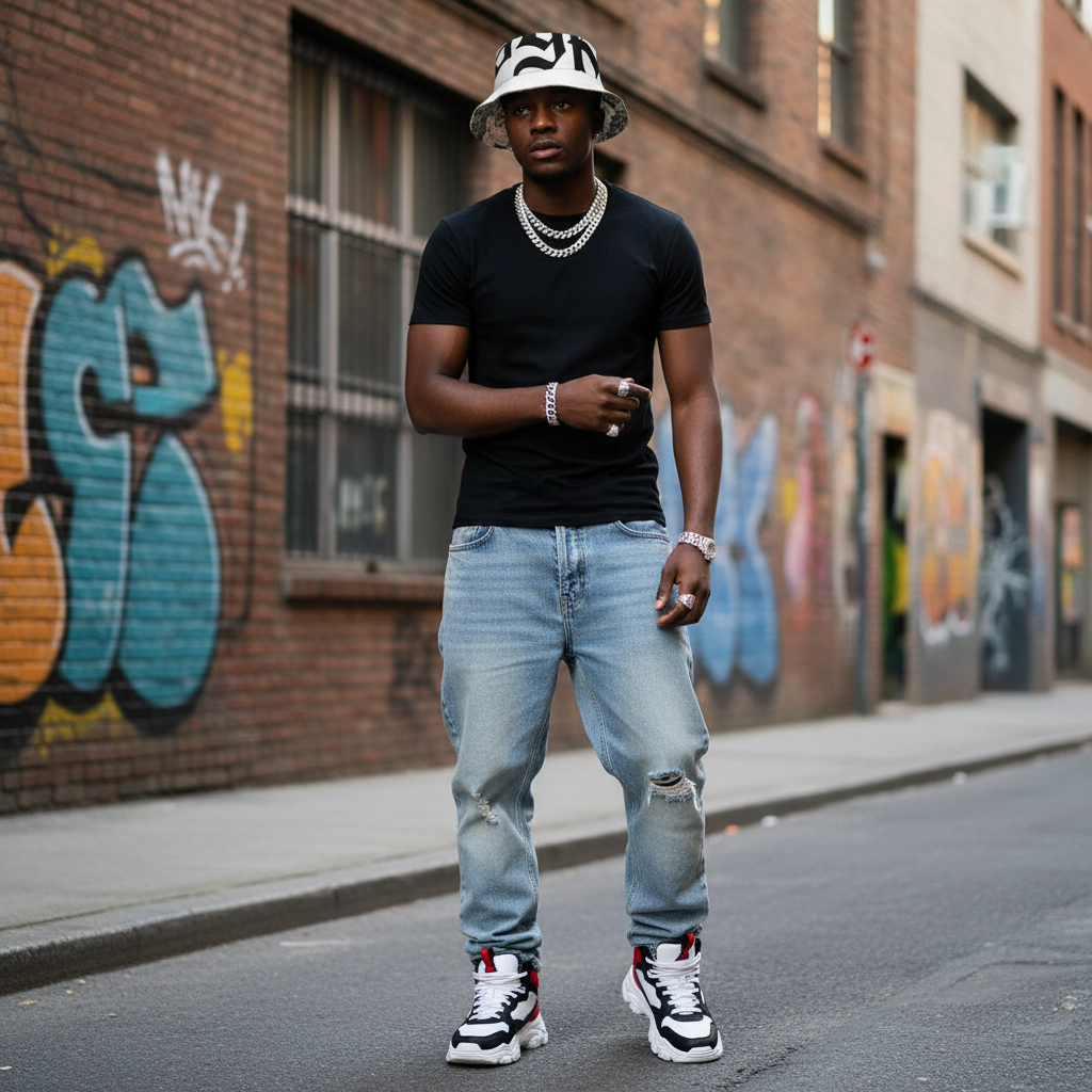 YBP "Midnight Bloom" Bucket Hat