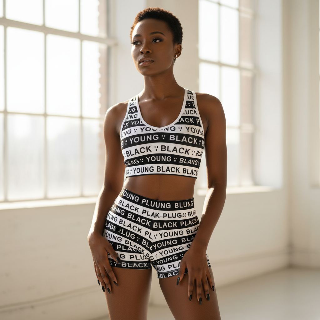 Flag Barer™ Deep V Active Crop Bra