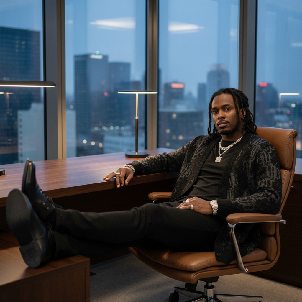 Argyle Noir Cardigan