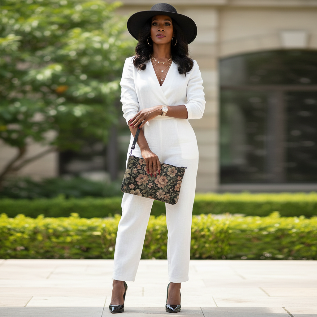 Midnight Bloom Versa Pouch