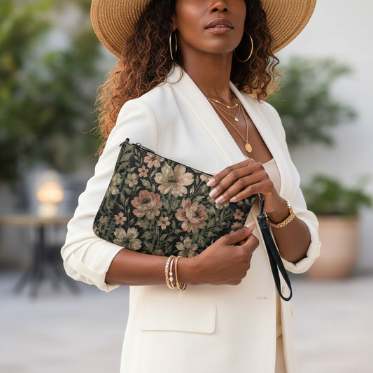 Midnight Bloom Versa Pouch