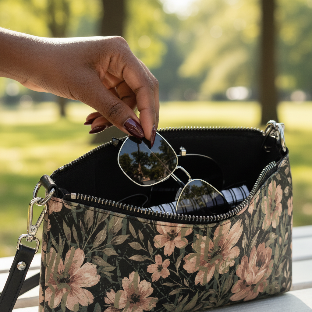 Midnight Bloom Versa Pouch