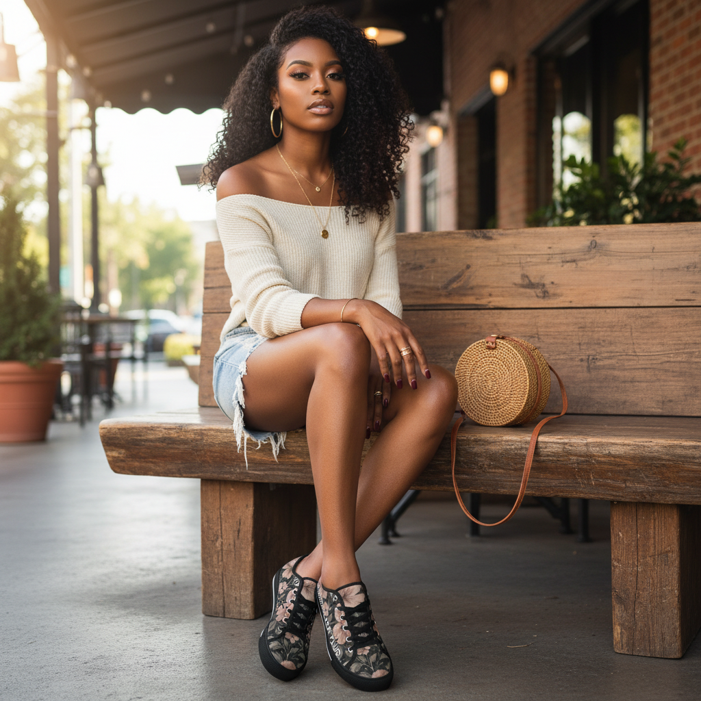 Midnight Bloom X-Court Low