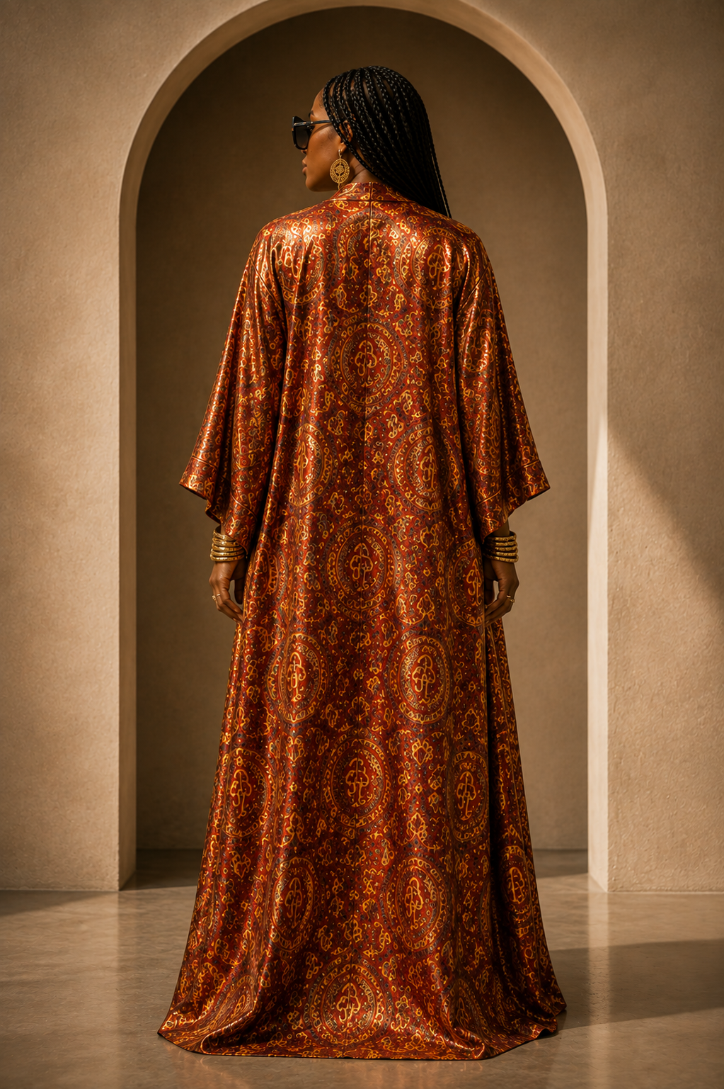 YBP Cocktails Satin Kaftan