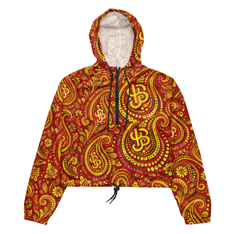 YBP Cocktails Collection women's cropped windbreaker lightweight waterproof streetwear jacket