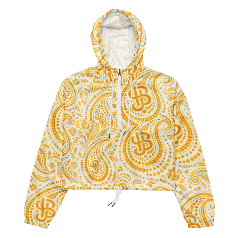 YBP Cocktails Collection women's cropped windbreaker lightweight waterproof streetwear jacket